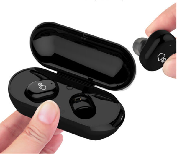 完全ワイヤレスイヤホン  スポーツイヤホン 左右分離型 片耳・両耳とも対応　高音質 防水防滴仕様 充電式収納ケース　