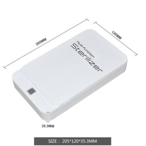 多機能除菌消毒ケース　スマホ除菌　 UV-C紫外線 さまざまな小物に対応　ホワイト/ブラック - 画像 (5)