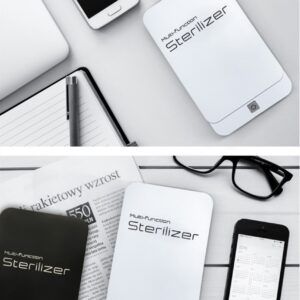 多機能除菌消毒ケース　スマホ除菌　 UV-C紫外線 さまざまな小物に対応　ホワイト/ブラック - 画像 (6)