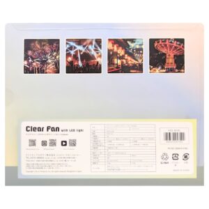 Life on Products クリアファン LEDライト付 アソートセット 4個入り HOE-M181風量調節:3段階 リズムモード有 夏 熱中症対策 便利グッズ 旅行先 暑さ対策 実用的 プレゼント - 画像 (10)