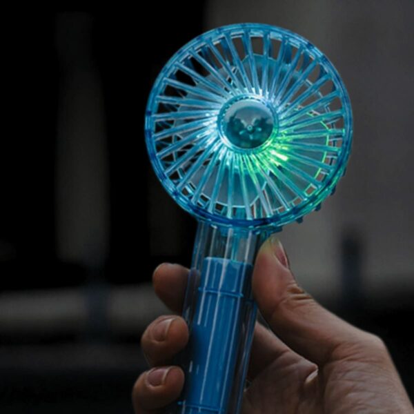 Life on Products クリアファン LEDライト付 アソートセット 4個入り HOE-M181風量調節:3段階 リズムモード有 夏 熱中症対策 便利グッズ 旅行先 暑さ対策 実用的 プレゼント