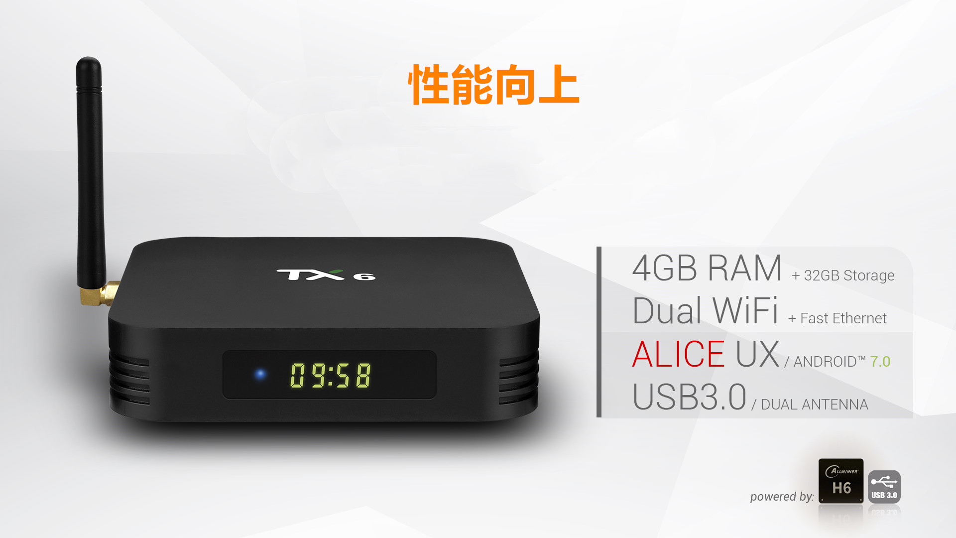Android TV BOX TX6 4K HDR対応　WiFi2.4G - 画像 (3)