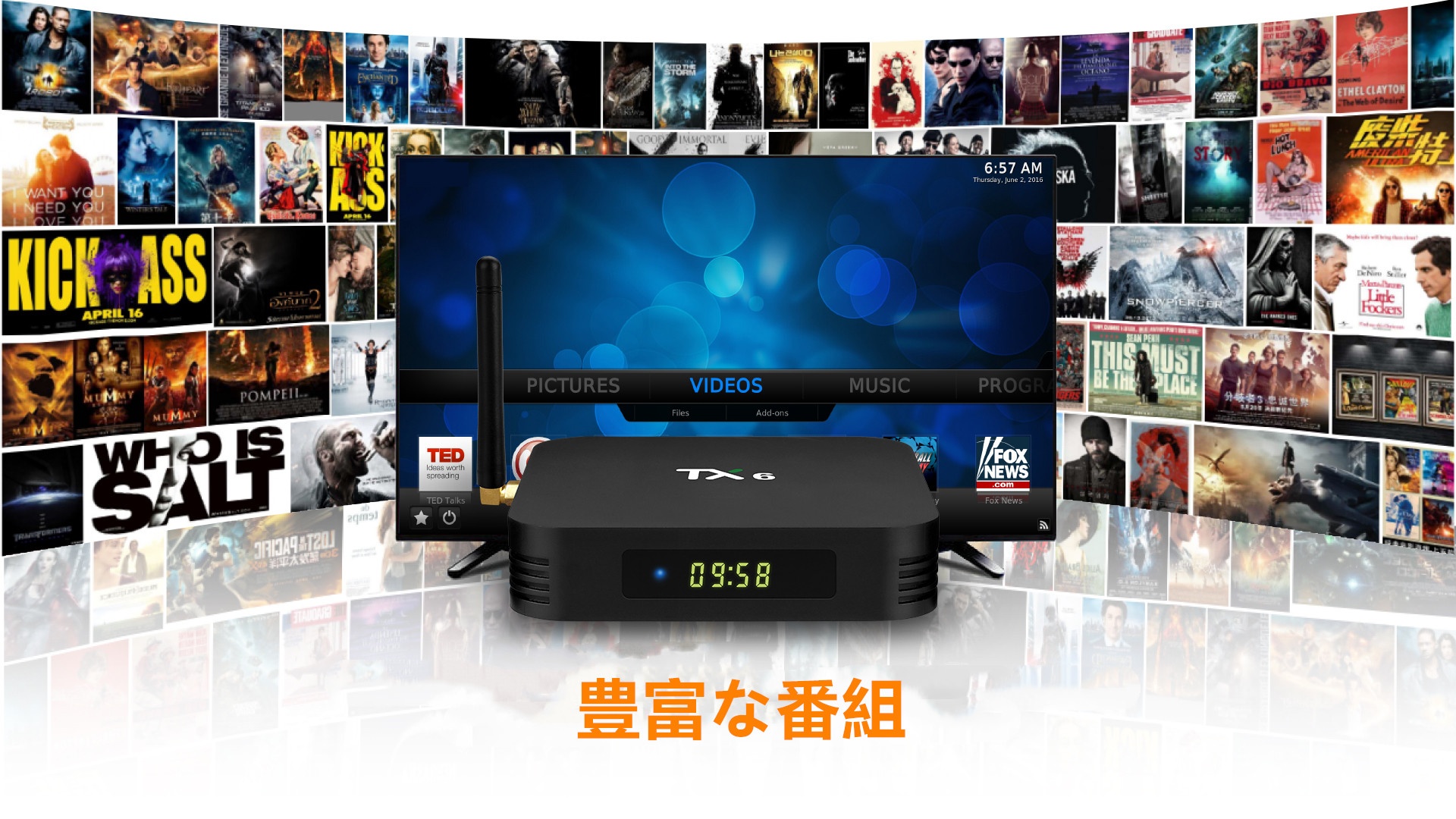 Android TV BOX TX6 4K HDR対応　WiFi2.4G - 画像 (4)