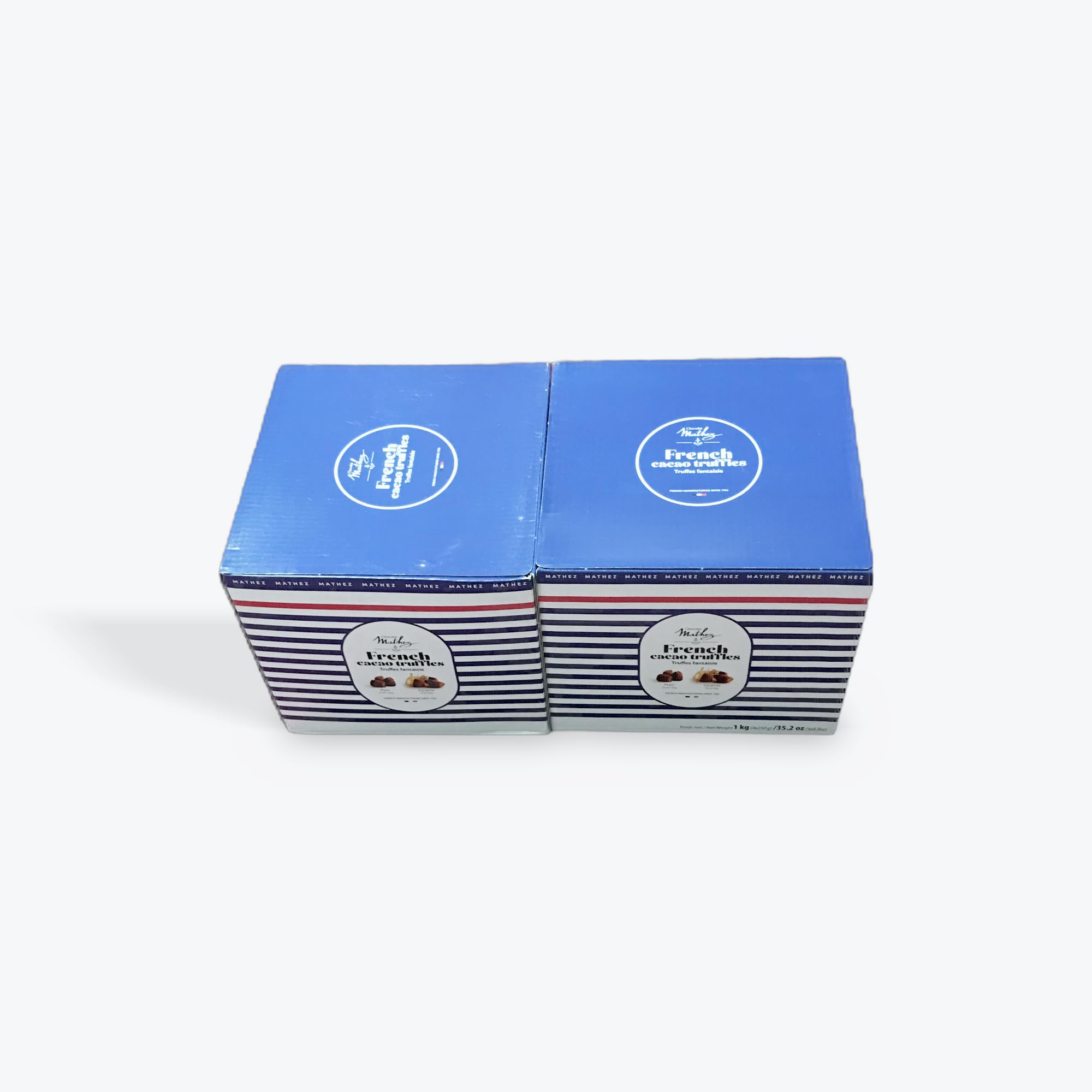 コストコオリジナル２個セット costco フレンチ トリュフ チョコレート プレーン＆ソルトキャラメル, 500g×2種, 合計1kg - 画像 (1)