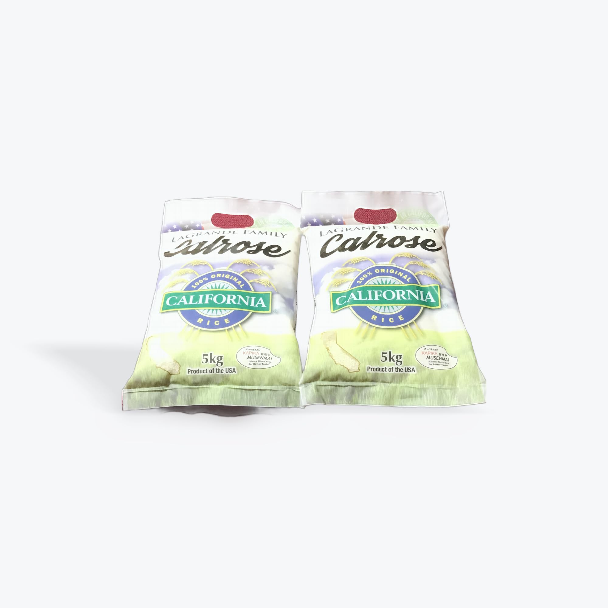 original set costco LaGrande Family カルローズ米, カリフォルニア産, 5kg×2袋セット, 無洗米 - 画像 (1)