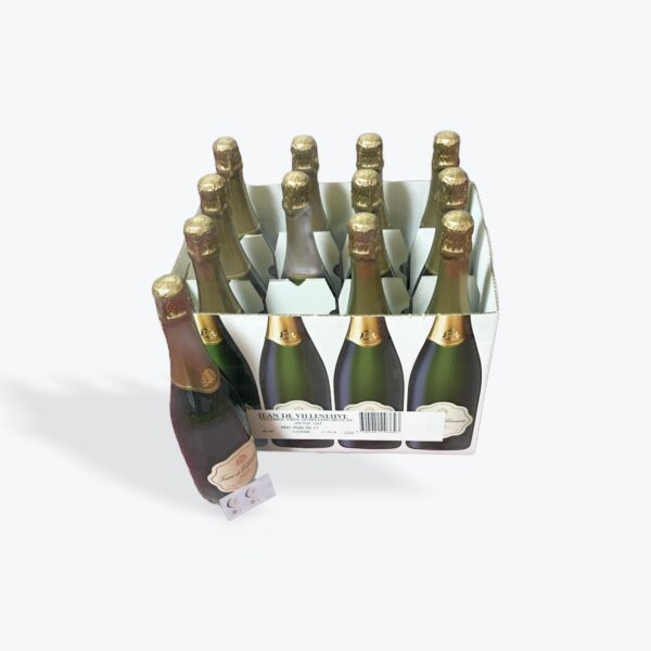 ジャン ドゥ ヴィルヌーヴ ノンアルコール スパークリングワイン, ミュスカ, 750ml×12本セット, フランス産