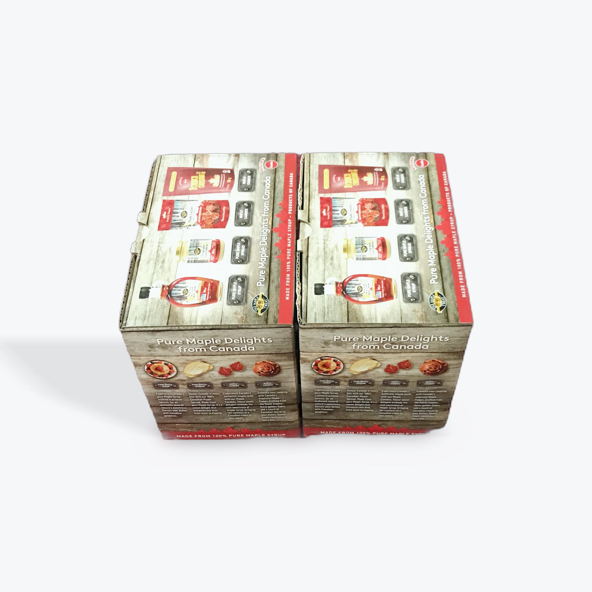 コストコオリジナルセットCostco カナダ産メープルギフトセット, ピュアメープルシロップ・メープルバター・メープルキャンディ・メープルフレーク, 2箱パック - 画像 (2)