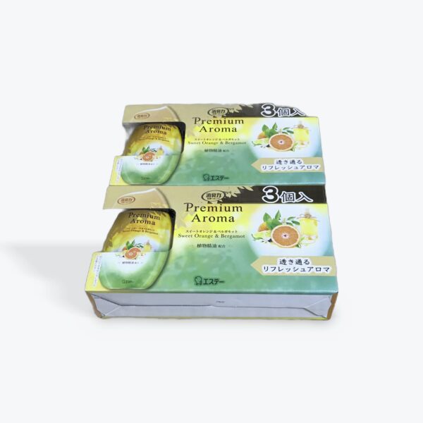 コストコオリジナルセット お部屋の消臭力 プレミアムアロマ, スイートオレンジ&ベルガモット, 400mL×3個入×2セット, 置き型芳香消臭剤