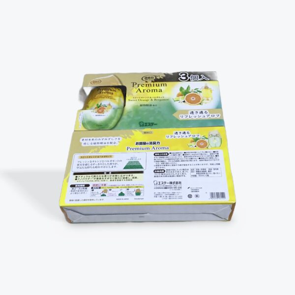 コストコオリジナルセット お部屋の消臭力 プレミアムアロマ, スイートオレンジ&ベルガモット, 400mL×3個入×2セット, 置き型芳香消臭剤