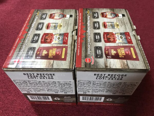 コストコオリジナルセットCostco カナダ産メープルギフトセット, ピュアメープルシロップ・メープルバター・メープルキャンディ・メープルフレーク, 2箱パック