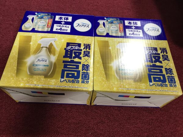 コストコオリジナルセット costco フェブリーズ 消臭・除菌スプレー, 本体370ml+詰め替え640ml×2個入り, 2セット