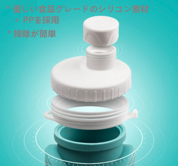 *最新型* 折りたたみ ボトル 水筒 600ML シリコン ウォーター 携帯用 スポーツ 登山 防水 耐熱 漏れ防止 3色