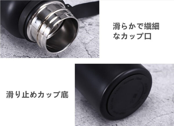 750ML アウトドア 水筒 保冷/保温 子供 大人 用 真空断熱 304ステンレス 水筒 5色