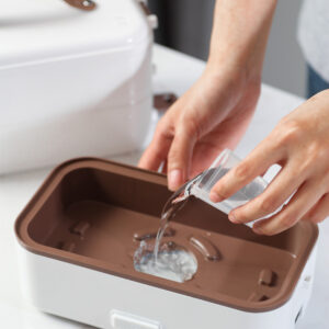 *新型* 電熱弁当箱 ご飯が炊ける 加熱 保温 弁当箱 男子 女子 子供 ランチ お弁当箱 シンプル お弁当 クリスマス 電気 白色 (單層/2層) - 画像 (4)