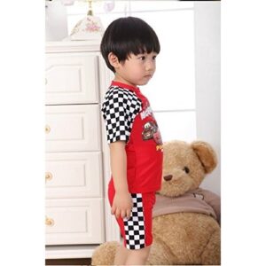 水着 男の子 ラッシュガード キャップ パンツ 3点セット カーズ柄 サイズM/L - 画像 (4)