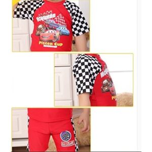 水着 男の子 ラッシュガード キャップ パンツ 3点セット カーズ柄 サイズM/L - 画像 (5)