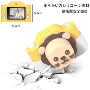 WiFi版 子供用デジタルカメラ トイカメラ キッズ デジカメ 前後2400万画素 1080P録画 連写 写真 タイマー撮影 自撮り 高画質 多機能 子供のおもちゃ ミニカメラ 子供プレゼント 知育 教育 男女兼用 日本語説明書付き - 画像 (6)