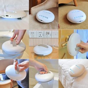 CLEANING ROBOT (クリーンボット) 2.0 除菌クリーナー ロボット掃除 ダニ抑制 除菌 ミニクリーナー ふとん用 カーペット/畳/ベッド/布団 PSEマーク 入力5V-1A(最大) 出力:5V-1A  ※吸引機能はありません - 画像 (2)