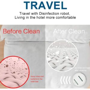 CLEANING ROBOT (クリーンボット) 2.0 除菌クリーナー ロボット掃除 ダニ抑制 除菌 ミニクリーナー ふとん用 カーペット/畳/ベッド/布団 PSEマーク 入力5V-1A(最大) 出力:5V-1A  ※吸引機能はありません - 画像 (5)