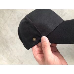 フェイスカバー付き キャップ 帽子 ブラック 防護帽 飛沫防止 UVカット　 ハット キャップ 取り外可 2WAY 男女兼用 素材：コットン、フェイスカバー部分：PVC サイズ：Fサイズ（フリー）頭周り5６～60（cm）、フェイスカバー：41*25（cm）外作業、スポーツ、アウトドア活動に - 画像 (2)