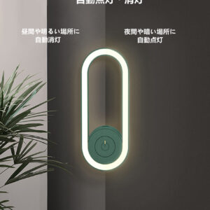 虫が嫌がる 超音波付き フットライト ナイトライト 無害 省エネ 自動で 点灯 消灯 コンパクト コンセントに差し込むタイプ「害虫駆除＋ライトモード」、「害虫駆除モード」入力電力:AC90?230V 消費電力:1W サイズ:114×41×41.5 (mm) 実用的 母の日 父の日 プレゼント - 画像 (4)