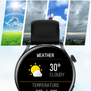 スマート ウォッチ AK37 24時間 活動量計 画面 1.28インチ LCDカラースクリーン システムサポート:IOS 9.0 以降および Android 4.4 以降 バッテリー容量:210mAh  IP67防水 サポート言語:日本語対応 - 画像 (6)