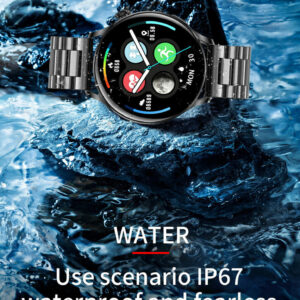 スマート ウォッチ AK37 24時間 活動量計 画面 1.28インチ LCDカラースクリーン システムサポート:IOS 9.0 以降および Android 4.4 以降 バッテリー容量:210mAh  IP67防水 サポート言語:日本語対応 - 画像 (7)