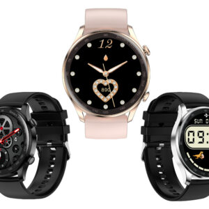 スマート ウォッチ AK32 スポーツ 活動量計 画面 1.36インチ 丸型タッチパネル LCDスクリーン サイズ:390*390 バッテリー:210mAh 15日間の長いバッテリー システム:iOS9.0以降、Android 4.4以降 アプリ言語:日本語対応 カラー3色 - 画像 (1)