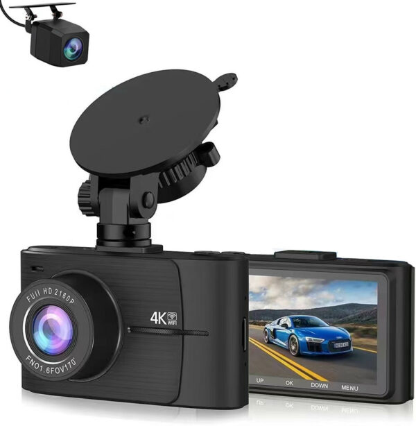 ドライブレコーダー 前後カメラ 4K 高画質 HDR機能 GPS搭載 Wi-Fi搭載 Gセンサー 170度広角 32GBカード付 ドラレコ 旅行