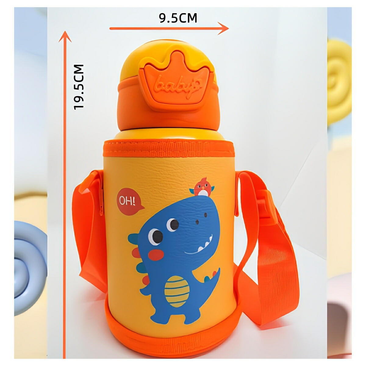 子ども用 水筒 500ML 幼稚園 低学年 酸化と腐食に強い 316ステンレス 子供 水筒 入園 入学 通園 通学 (4 スタイル ) こどもの日 プレゼント 夏 熱中症対策 ビーチ プールに - 画像 (9)