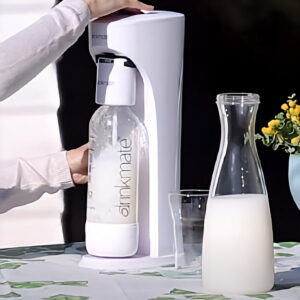 ドリンクメイト 家庭用炭酸飲料メーカー スターターキット DRMCOS1OWH Drinkmate ホワイト 電源コード不要  ガスシリンダー60L 1本 炭酸水500ml 約18円 ※シリンダーは法令上廃棄できません。 実用的 父の日 プレゼント - 画像 (3)