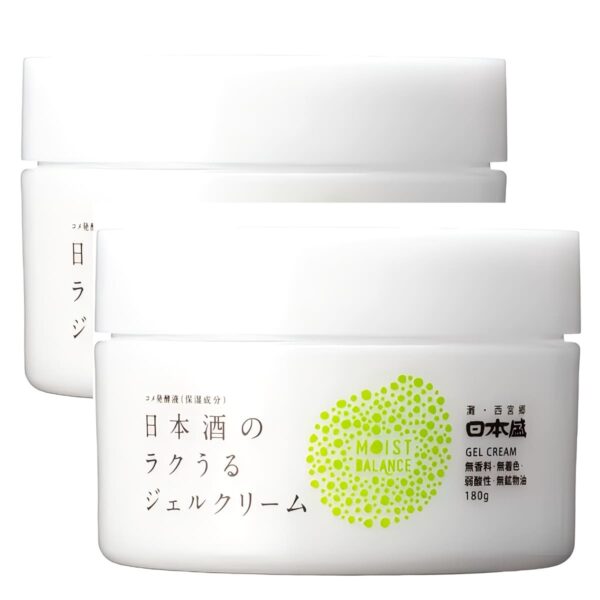 日本盛 モイスチャー ジェルクリーム 180g×2 日本酒保湿 オールインワンジェル スキンケア 保湿 乾燥肌 日本製#49895