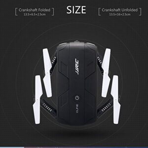 JJRC H37 Elfieドローン Wifi FPV ミニ ポケット マルチコプター カメラ付き 折り畳み式 重力感知 自分撮り 生中継 玩具 プレゼント (ブラック) - 画像 (3)