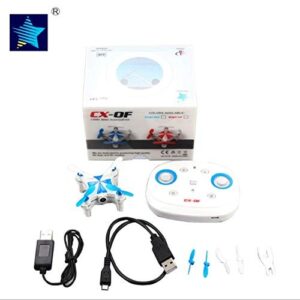 CHAOYILIU ミニ飛行機ドローン カメラ付き 小型 ミニドローン cx-of ラジコン 高度維持 高画質 iPhone&Android対応 (青) - 画像 (1)