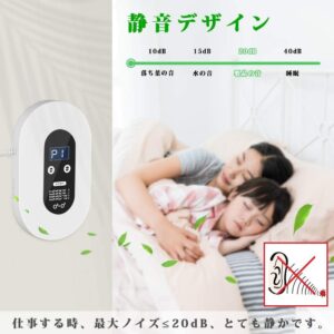 2020最新版 オゾン発生器 オゾン脱臭機 5-50畳対応 ミニ空気清浄機 マイナスイオン発生器  ４つモード フィルター交換不要 消臭 ペット 空気清浄 - 画像 (5)