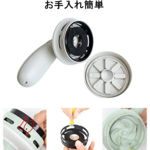 卓上クリーナー 小型掃除機 すき間ノズル付 USB充電式 コンパクト 操作簡単 3色(グレー，グリーン，ピンク) - 画像 (5)