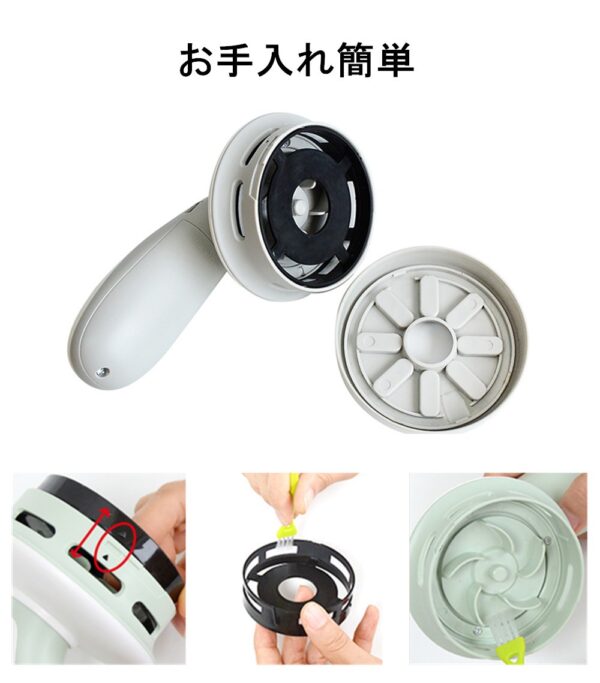 卓上クリーナー 小型掃除機 すき間ノズル付 USB充電式 コンパクト 操作簡単 3色(グレー，グリーン，ピンク)