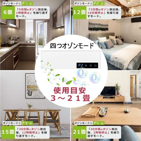 脱臭機 オゾン脱臭機 2020最新版 3-20畳対応 ミニ空気清浄機 小型脱臭機 オゾン発生器 マイナスイオン搭載 フィルター交換不要 消臭  省エネ 静音