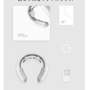 ネックマッサージャー 温熱 首 マッサージ コードレス USB充電式 軽量 オフィス、家庭、スポーツ、旅行出張 - 画像 (11)