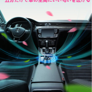 車載車用消臭剤  消臭 花粉対策 車内消臭  ミニポータブル空気芳香剤　長持ち　アロマ機能 消臭  空気の塵/花粉/タバコの煙/PM2.5/ホコリ - 画像 (3)