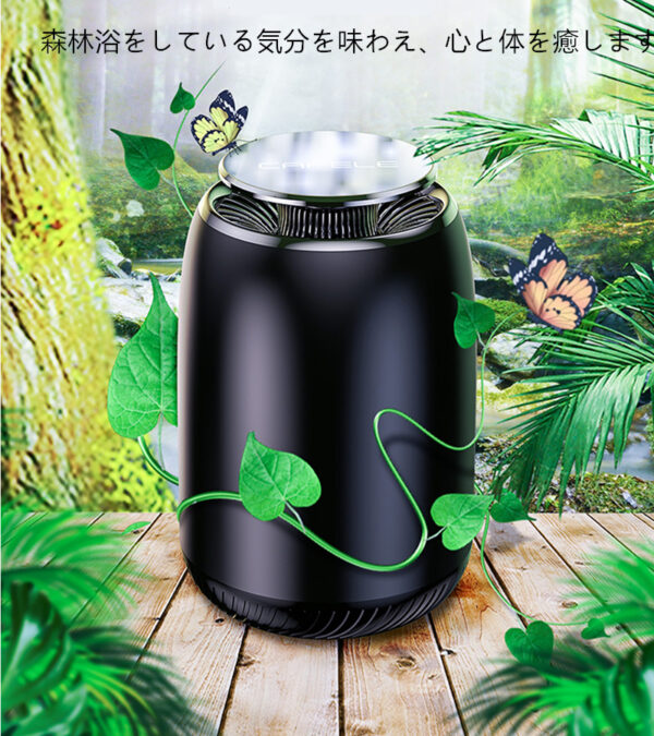 車載車用消臭剤  消臭 花粉対策 車内消臭  ミニポータブル空気芳香剤　長持ち　アロマ機能 消臭  空気の塵/花粉/タバコの煙/PM2.5/ホコリ