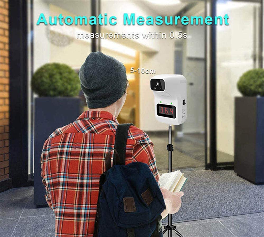 非接触 体温計 ペット可 温度計 おでこ対応 壁掛け 電子 検出器 自動測定 急速測定 学校 企業  事務所入口検査 スーパー用 工場学校用 店舗企業用 - 画像 (10)