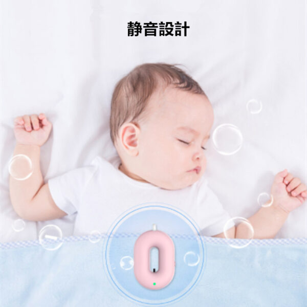 首掛け空気清浄機  マイナスイオン ミニ 小型 除菌 脱臭 USB充電式 部屋 車載 スタンドセット付　3色(ホワイト・ブラック・ピンク)