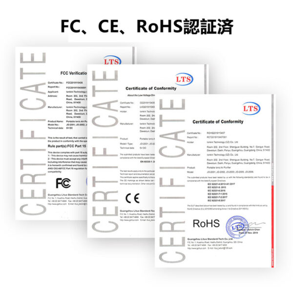 首掛け空気清浄機  マイナスイオン ミニ 小型 除菌 脱臭 USB充電式 部屋 車載 スタンドセット付　3色(ホワイト・ブラック・ピンク)