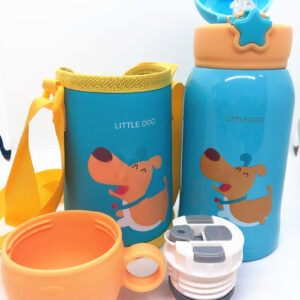 子供用 2WAY 2ウェイボトル水筒 保冷/保温 真空断熱 316ステンレス 水筒 コップ付き 600ml - 画像 (1)