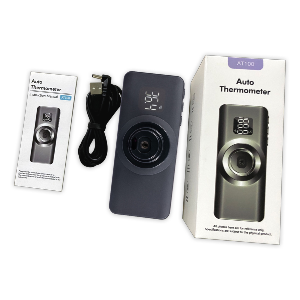 2020新型 ミニ非接触体温計 壁掛け赤外線 体温計 自動測定 1秒高速検温 小型 非接触式 発熱アラーム 高精度 会社 学校 自動反応温度計 - 画像 (8)