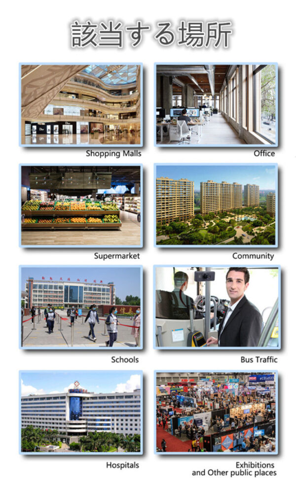 2020新型 ミニ非接触体温計 壁掛け赤外線 体温計 自動測定 1秒高速検温 小型 非接触式 発熱アラーム 高精度 会社 学校 自動反応温度計