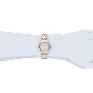 エクセリーヌ SWCW056 ピンクダイヤル ソーラー電波修正 女性用 軽量 チタンバンド - 画像 (9)