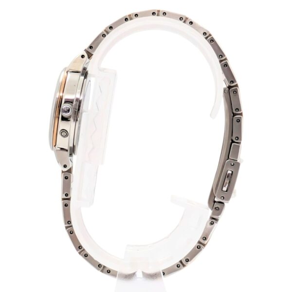 エクセリーヌ SWCW056 ピンクダイヤル ソーラー電波修正 女性用 軽量 チタンバンド