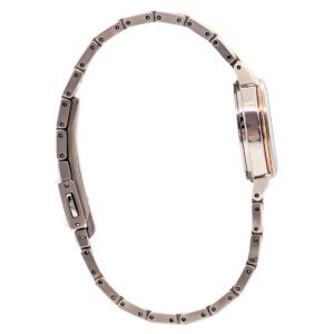 エクセリーヌ SWCW056 ピンクダイヤル ソーラー電波修正 女性用 軽量 チタンバンド - 画像 (4)